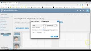 Seating Charts in PowerSchool
