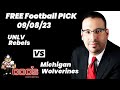 Free Football Pick UNLV Rebels vs Michigan Wolverines Prediction, 9/8/2023 College Football