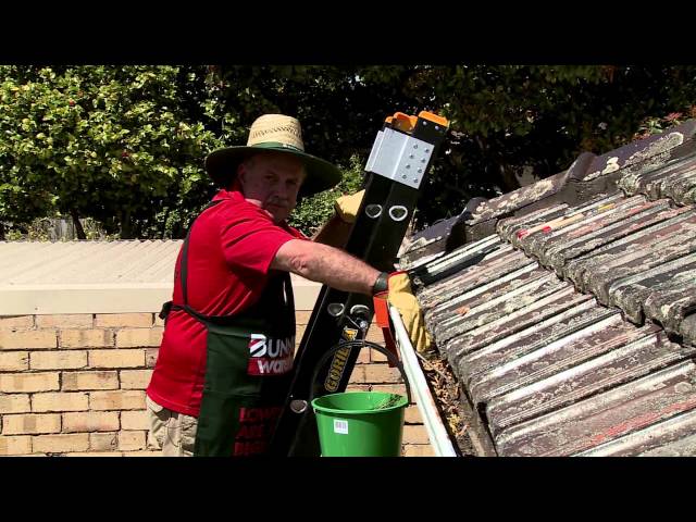 Watch How to Clean Gutters - DIY at Bunnings on YouTube.