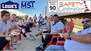 Full 90 Day Injury Free Safety Celebration | Merchandising Service Team | Lowes 2601 | One Team News