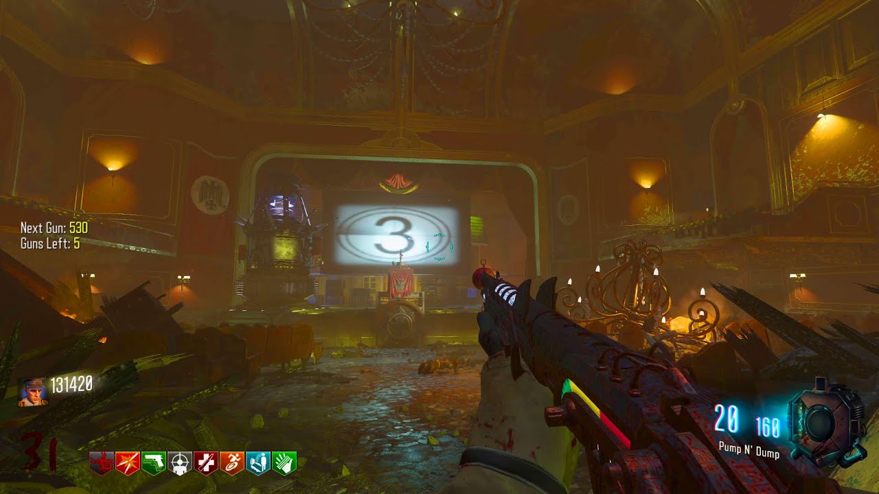 BLACK OPS 3 ZOMBIES: KINO DER TOTEN GUN GAME GAMEPLAY! (NO COMMENTARY)