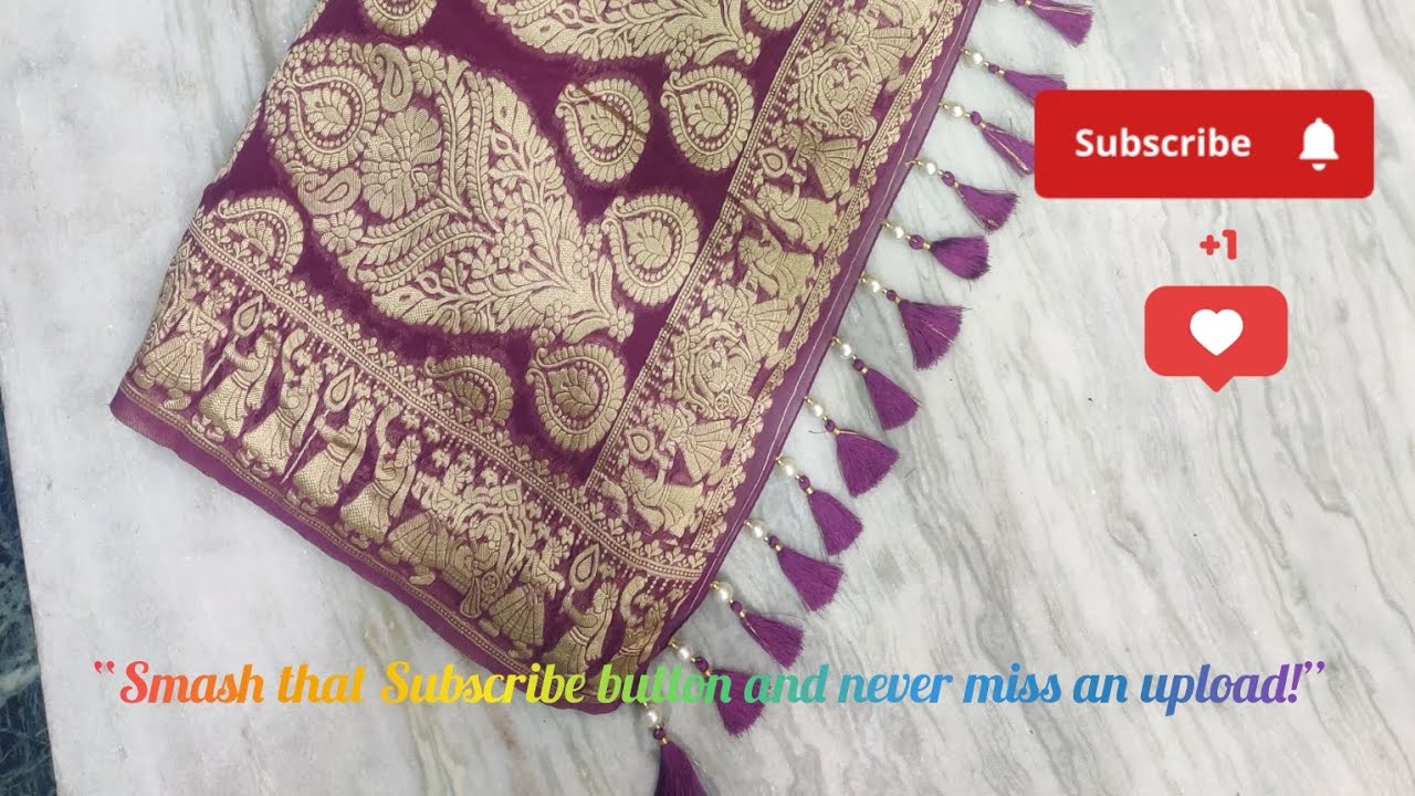 How to attach tassels to saree❤️