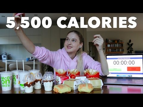 Video till Nela sätter i sig McDonald's Mega ShareBox själv