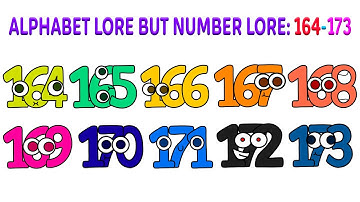 HKTITO NUMBER Lore BUT INJEF Style 164 - 173 vs SYMBOL LORE  | Alphabet Lore | Animation