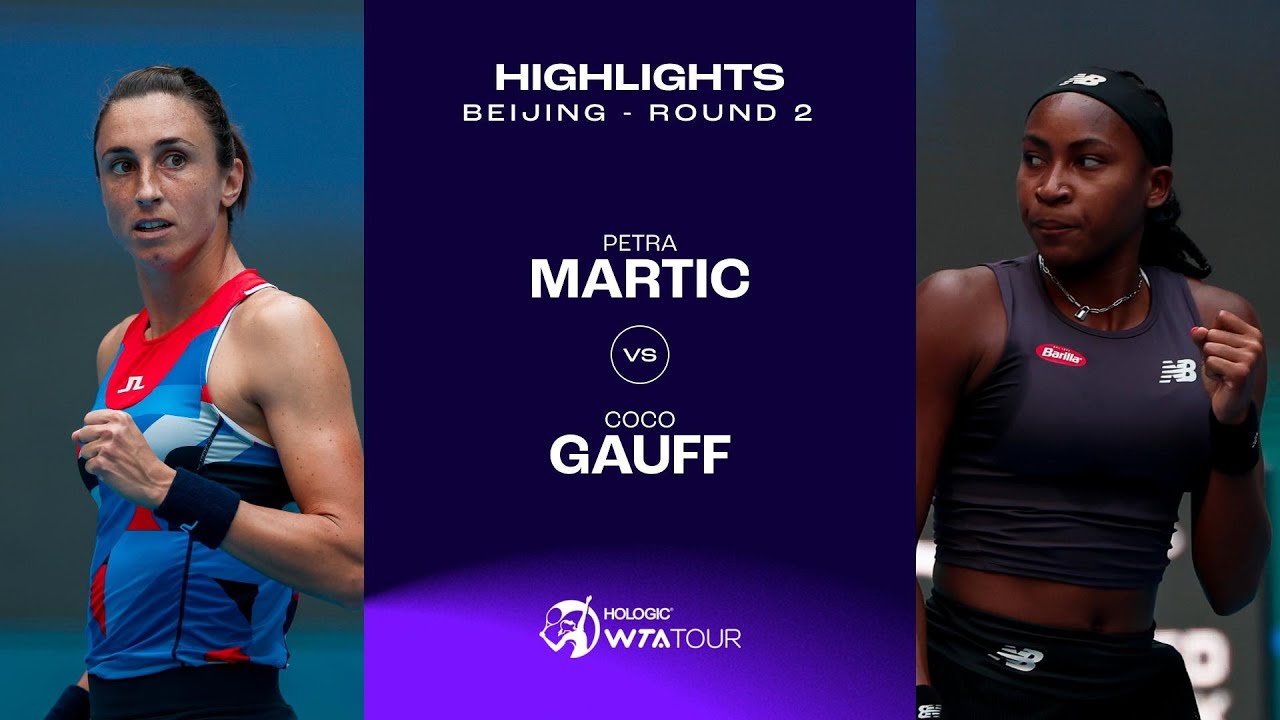 Petra Martic vs. Coco Gauff | 2023 Beijing Round 2 | WTA Match Highlights