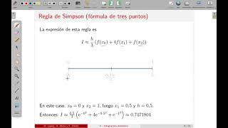 Integración numérica: Ejemplos