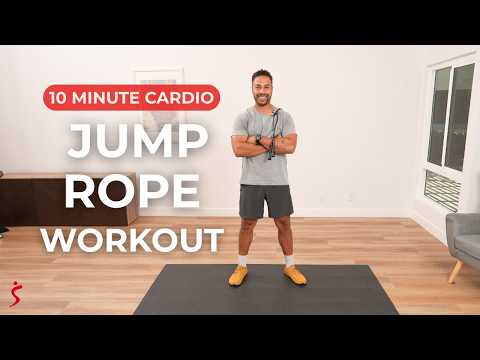 10 Minute Jump Rope Cardio Workout | Beginner-Friendly Intervals