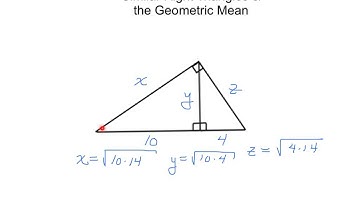 Geometry:  Similar Triangles and the Geometric Mean