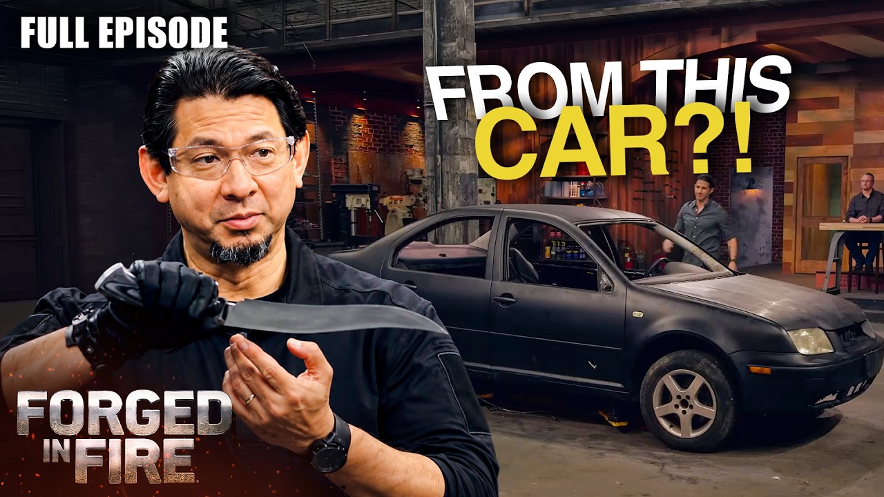 Turning a Wrecked Car Into a Deadly Blade | Forged in Fire (S2, E5) | Full Episode
