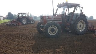 2 x Fiatagri 100 & 130 - 90 & Forigo | Italian Harrowing | 2015