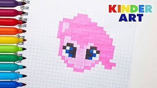 Пони Пинки Пай - Рисунки по клеточкам / Pinkie Pie - Pixel art Пони Пинки Пай - Рисунки по клеточкам / Pinkie Pie - Pixel art