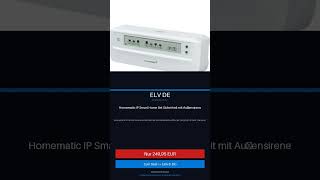 Homematic IP Smart Home Set Sicherheit mit Außensirene für n kaufen 2026 | 249,95 € | #Shorts