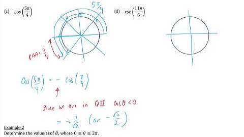 Unit 5 Lesson 3 Radian Measure on the Cartesian Plane MHF4U