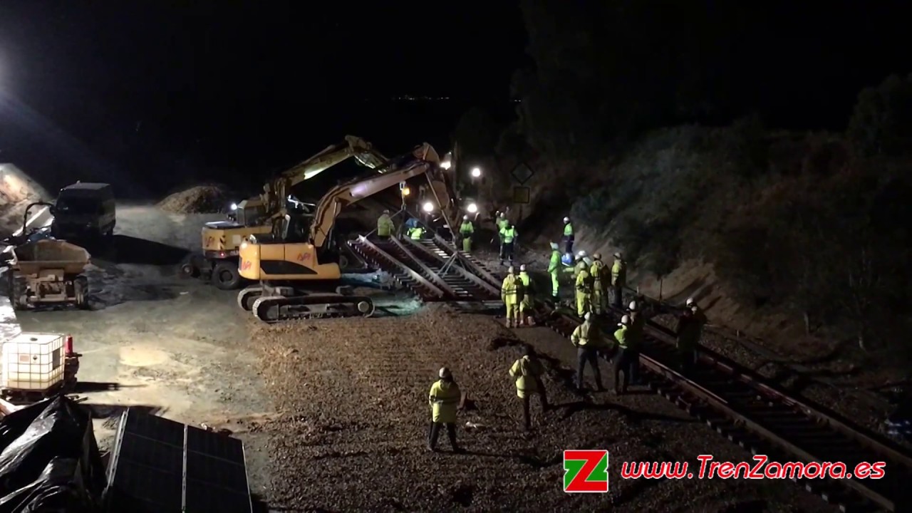 www.TrenZamora.es | Montaje de desvío en La Hiniesta
