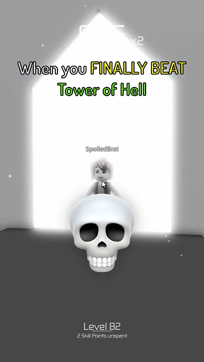 when you FINALLY beat Tower of Hell.. 😭♥💔