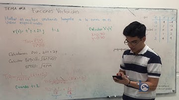 Tema 3: Funciones vectoriales de una variable real | Ejercicio #2