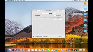 HOW TO TURN ON OR OFF FIREWALL ON MAC IN HIGH SIERRA OS