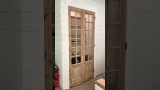 Let’s install some RECLAIMED antique French doors #gotitcoach #woodworking #doors