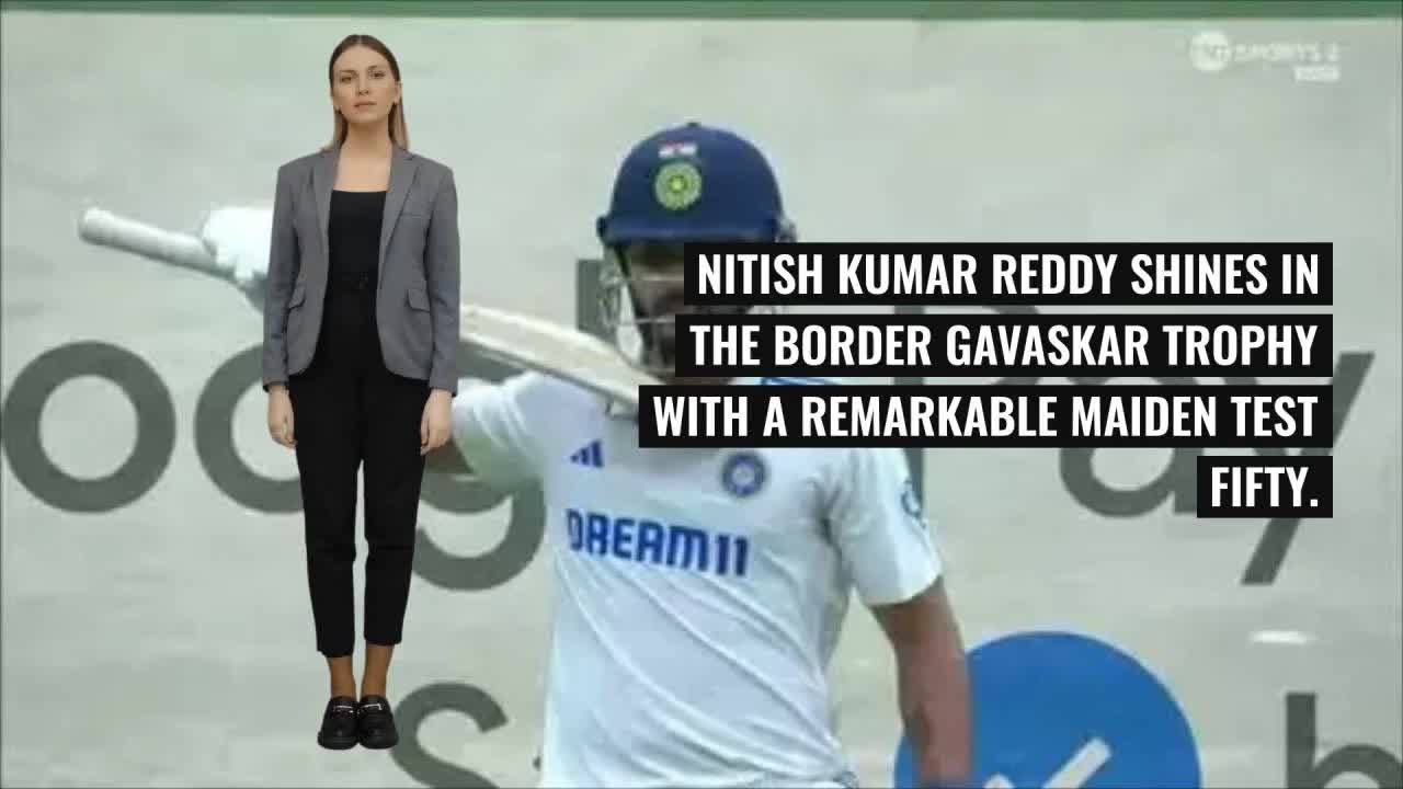 Nitish Kumar Reddy’s Maiden Test Fifty: Pushpa Celebration Lights Up ...