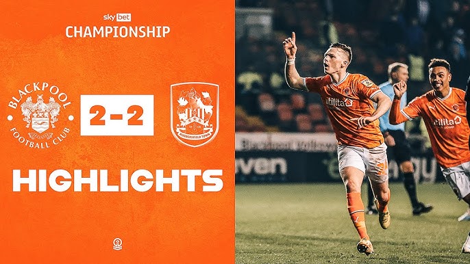 Blackpool FC - FT, Cardiff City 1 Blackpool 1 🍊 #UTMP