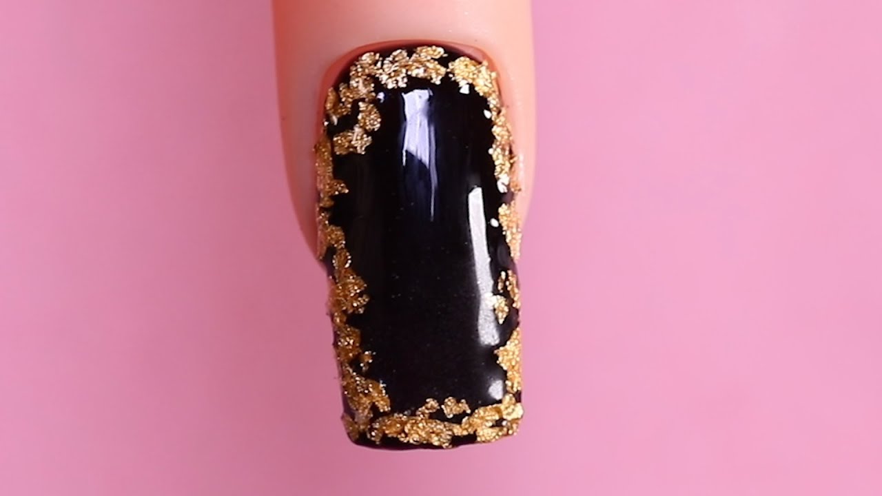 7. Foil Nail Art at Home - wide 7