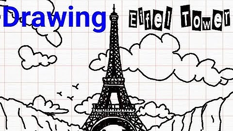 Drawing Eiffel Tower Step by Step (The Great of Paris)
