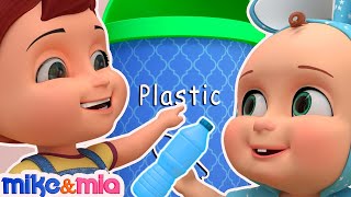 🗑️Clean Up Song | Cleanup Trash Song | Nursery Rhymes for Kids