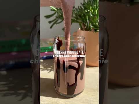 Cherry Chocolate Cheesecake Smoothie