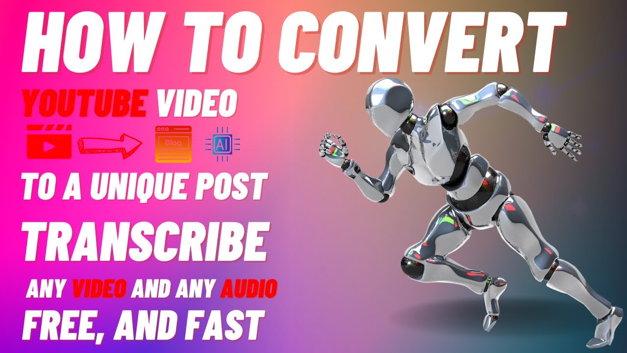 💯how to convert any youtube video to a unique post ️, free, and fast 💯