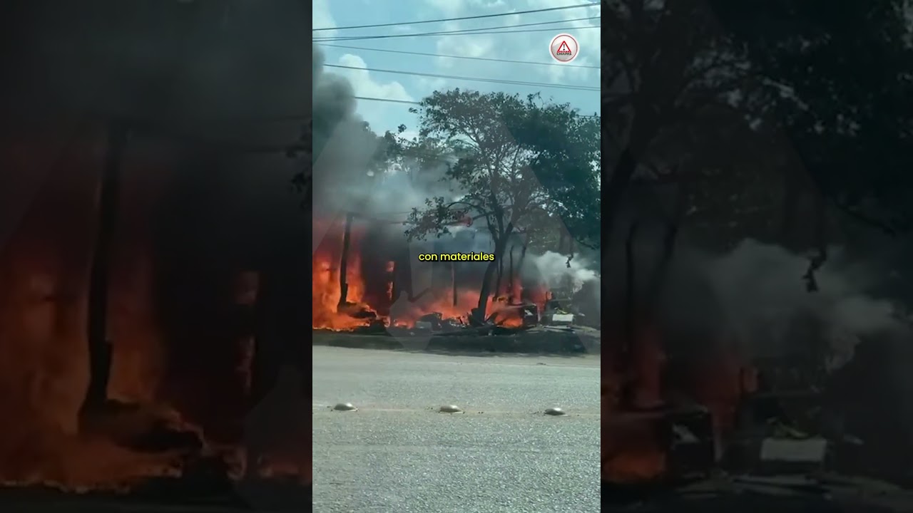 Fuego consume santuario