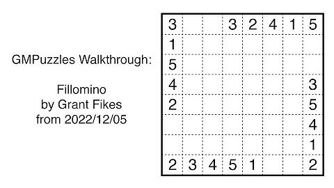 GMPuzzles - 2022/12/05 - Fillomino by Grant Fikes