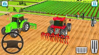 Modern Farming Tractor Simulator 2022 - Forage Plow Farm Harvester - Android Gameplay screenshot 3