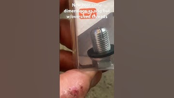 Oil pan bolt stripped repair