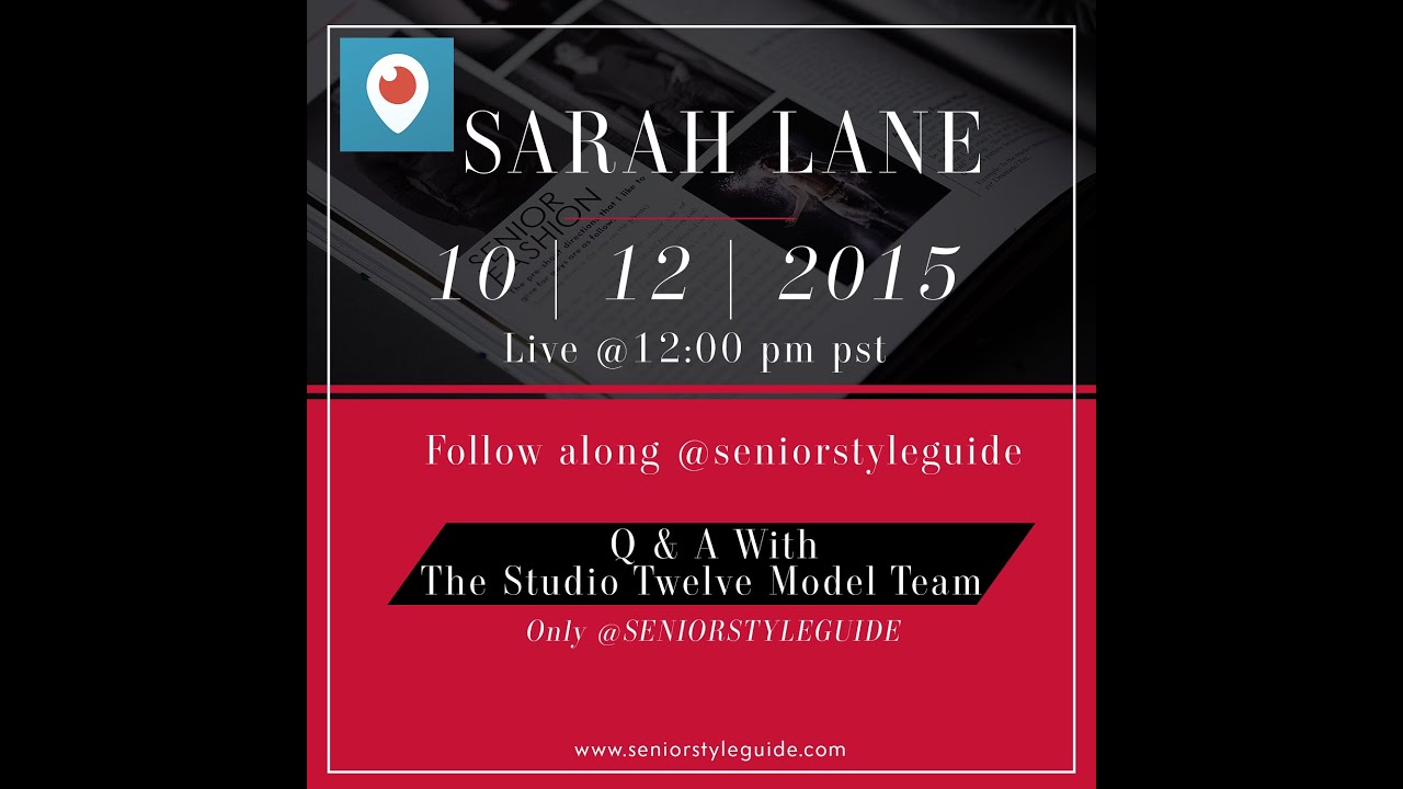 Sarah Lane Q & A With The Studio Twelve Model Team