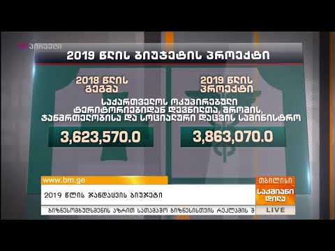 2019 წლის ჯანდაცვის ბიუჯეტი