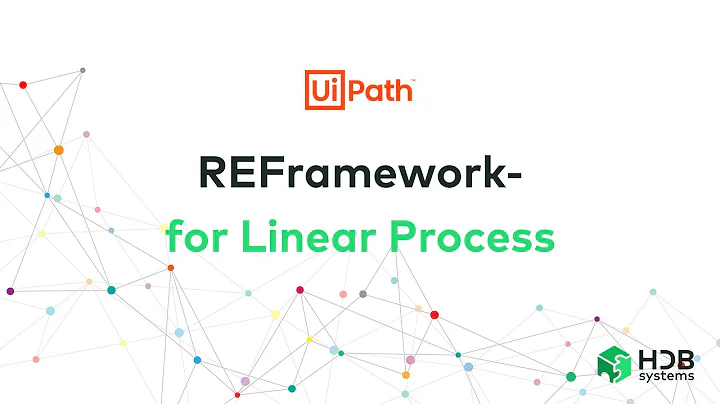 UiPath REFramework Linear Process - How to do and execute