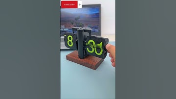 super advanced automatic page turning clock #TechnologyLife changing #pageclock #desktop#gadgets