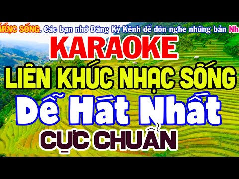 Nhạc Sống Karaoke - KARAOKE Liên Khúc Nhạc Sống DỄ HÁT NHẤT BEAT Cực Hay - Nhạc Sống Cha Cha Cha Karaoke Mới Nhất