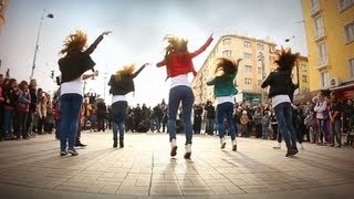 PSY Gangnam Style 강남스타일 플래시몹)  Movember Flashmob Dance, Sofia, Bulgaria