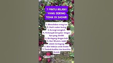 7 Pintu rezeki yang sering tidak di sadari #motivasidiri #short #doapenarikrezeki