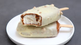 Homemade Magnum Ice Cream | How to make easy ice cream recipe at home