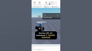 currency GUI and leaderboard tutorial in 30 seconds for roblox studio!