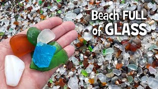 Glass Covers This Beach and People Like It That Way