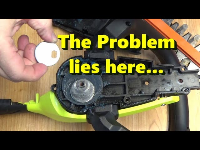 Battery hedge trimmer just making a whirring sound. Blades won't move☹️ :  r/fixit