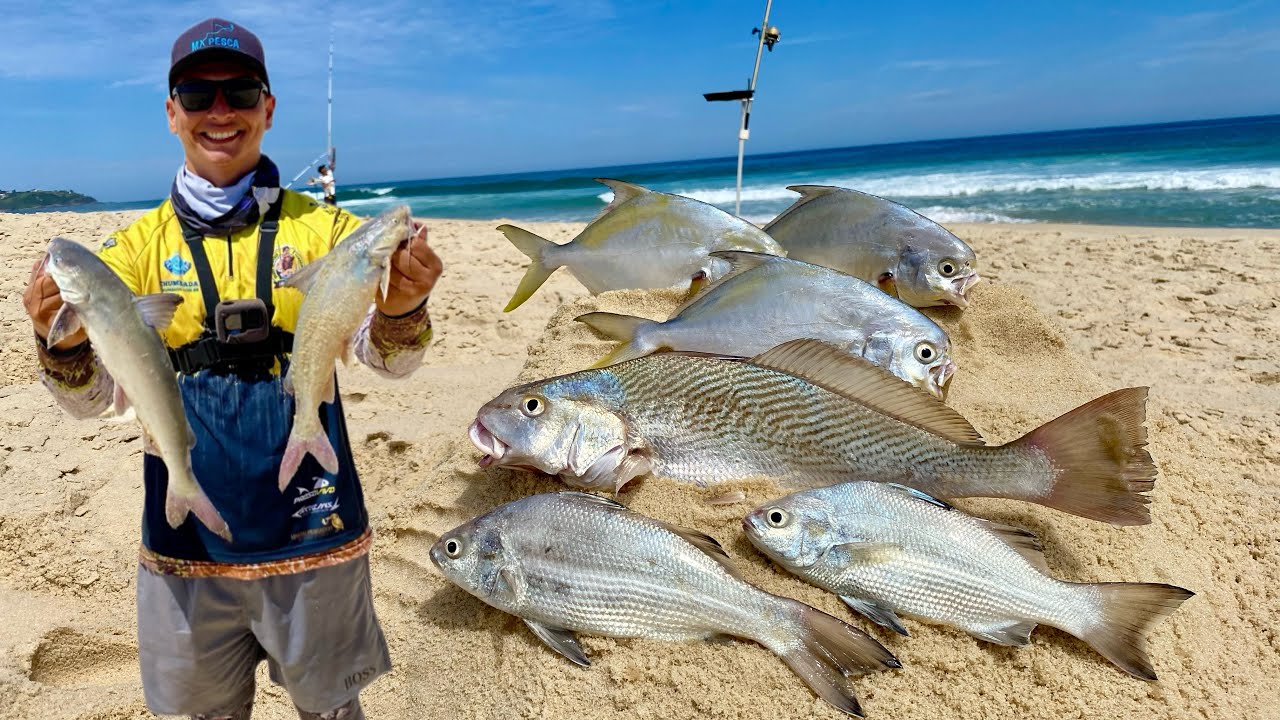 PESCA DE PRAIA com DICAS que vão te ajudar a fisgar MUITOS PEIXES