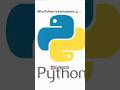 Simple: readable + powerful + job market. Want a tiny project idea? 🎯 #python #techexplained