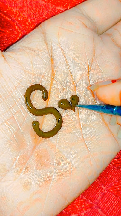 S❤️K letter mehndi design, SK letter tattoo design, SK letter mehndi #shorts #mehndi #viralvideo