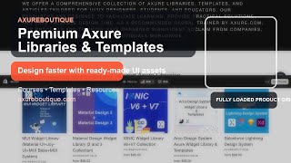 Design Faster with Premium Axure Libraries, Templates & Courses | AxureBoutique v2