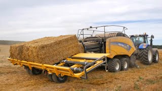 Rolling, straw pressing / 2X NEW HOLLAND T7060 + NH BIGBALER 1290+ / 2X NEW HOLLAND TD5.90...