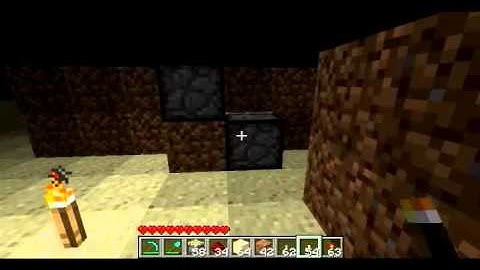 Minecraft: How to make hidden door - 6/30/2011 [EASY]